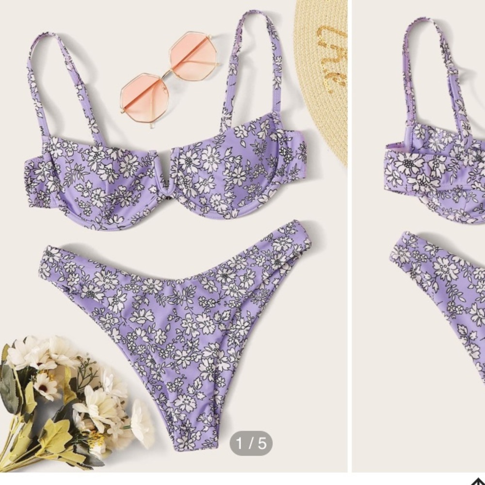 🦋Zaful Floral Swim Set🦋
